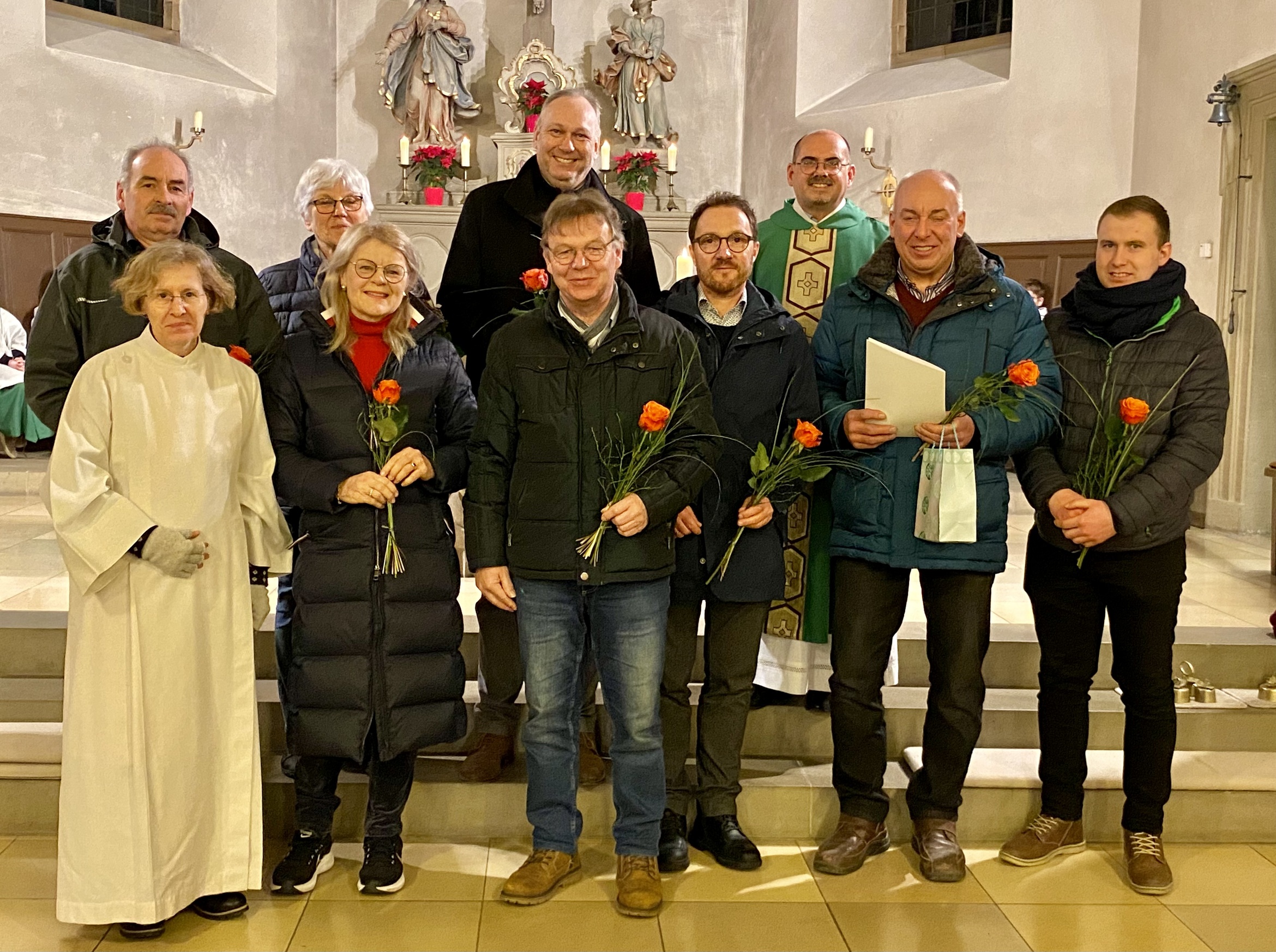 Die 2025 neu gewählte Kirchenverwaltung in Kürnach